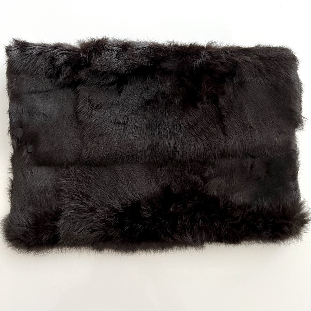 Envelope bag made of natural fur of the Italian brand Souvenir new